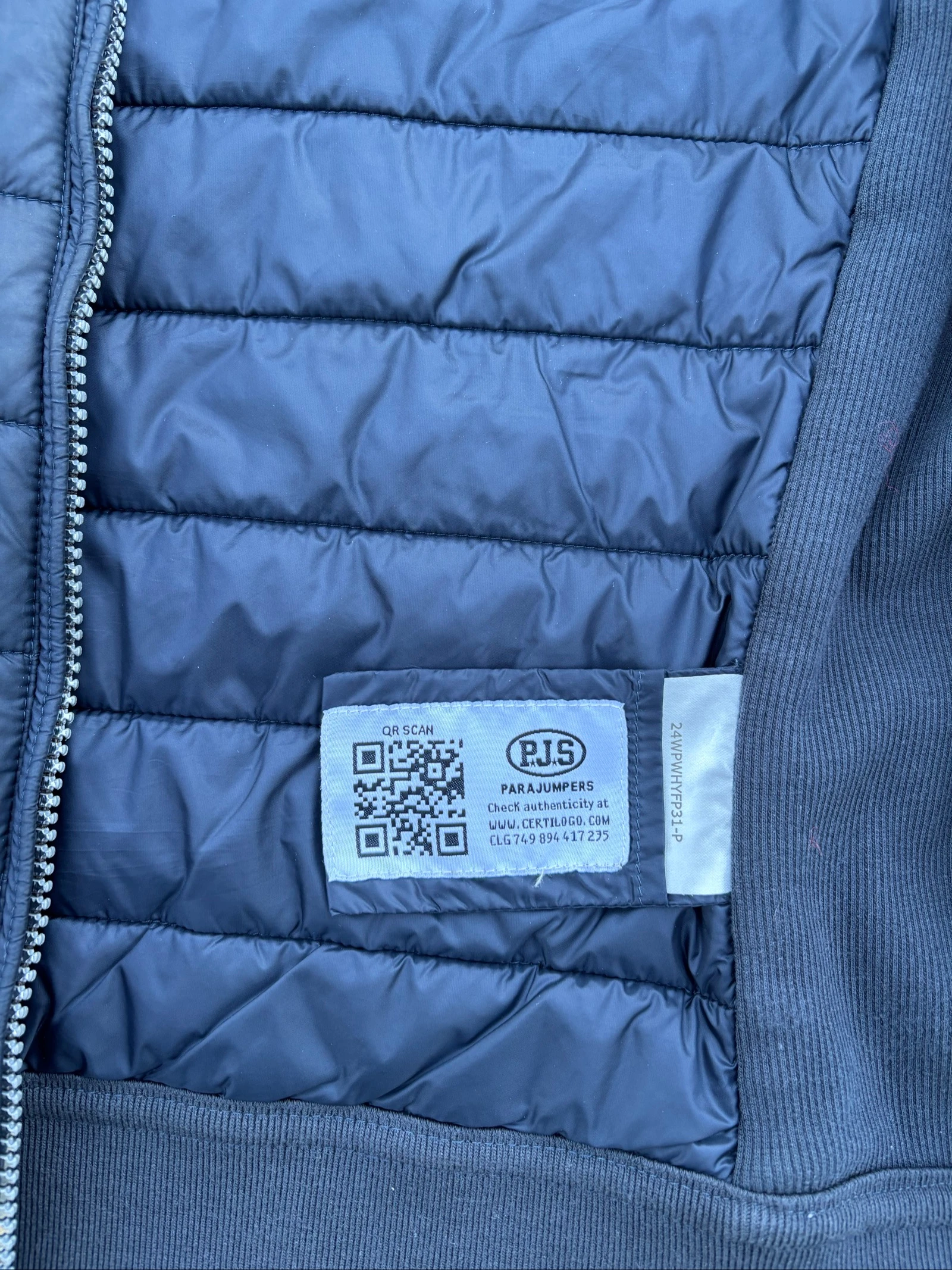 Chaqueta Cardigan Parajumpers Azul marino mujer talla M – photo 12